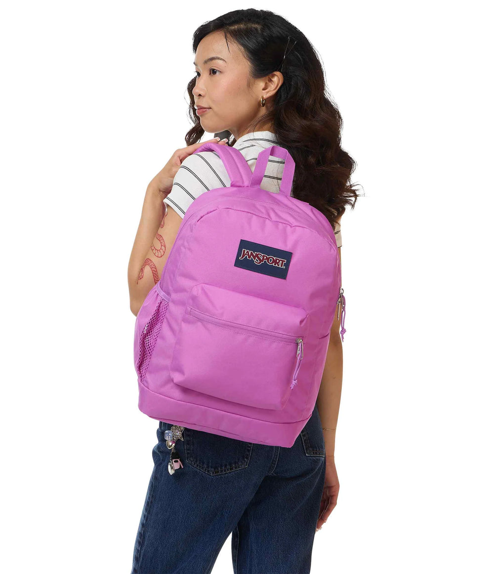 Jansport Cross Town Plus 26L School Bag Digital Fuchsia