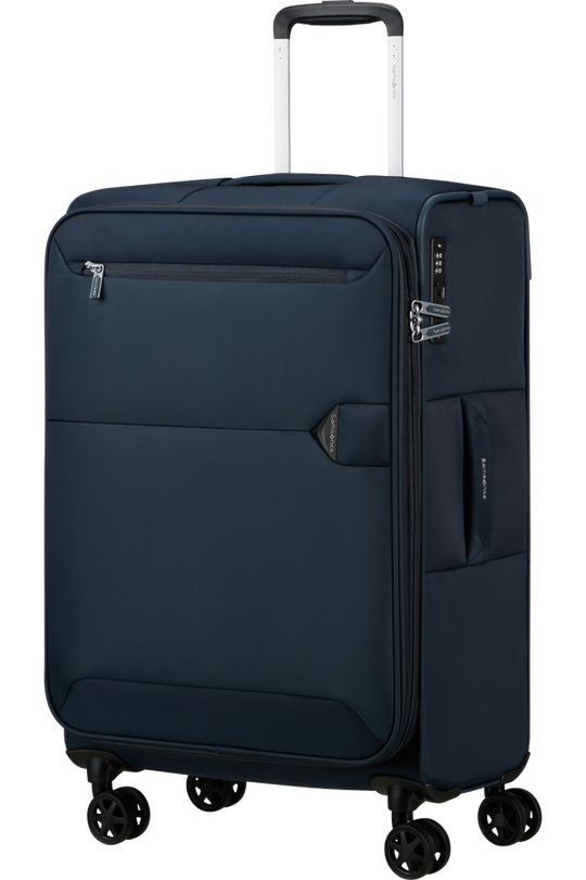 Samsonite Base Boost Medium 66 cm erweiterbarer Koffer, Marineblau