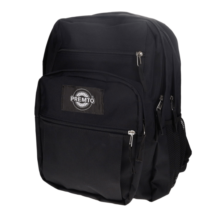 Premto 34L Backpack Black Large Capacity Secondary School Bag - Carews.ie