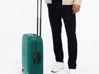 Valise cabine sans fermeture éclair Samsonite Essens 55 cm à 4 roues en graphite