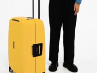 Samsonite Essens 69cm 4 Wheel Radiant Yellow Zipperless Hardshell Suitcase