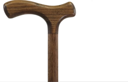 Canne de marche en bois brun
