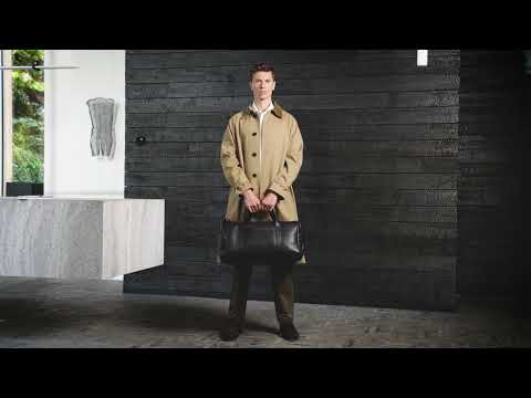 Castelijn & Beerens November Weekender Leather Holdall Black