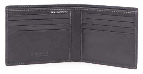 Portefeuille en cuir pour cartes de crédit et billets Golunski RF13 avec protection RFID