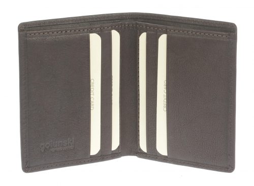 Golunski RF3 RFID Slim Pocket Leather Wallet 6 Cards, 1 Note