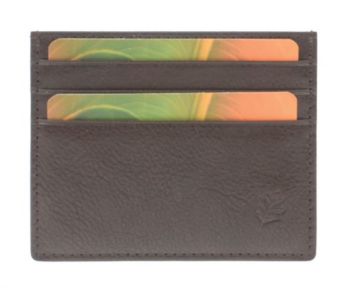 Golunski RF8 Leather Credit Card Holder with RFID - Black, Brown