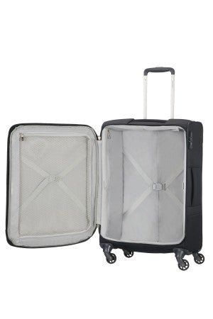 Samsonite Base Boost Black 66cm Medium Suitcase Expandable Lightweight 4 Wheel - Carews.ie