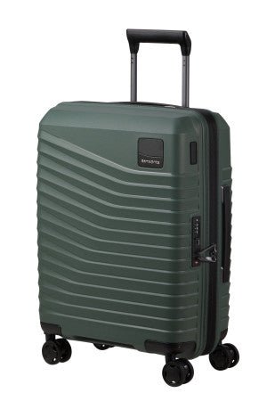 Samsonite Intuo Spinner 55cm Cabin Suitcase Expandable Olive Green - Carews.ie
