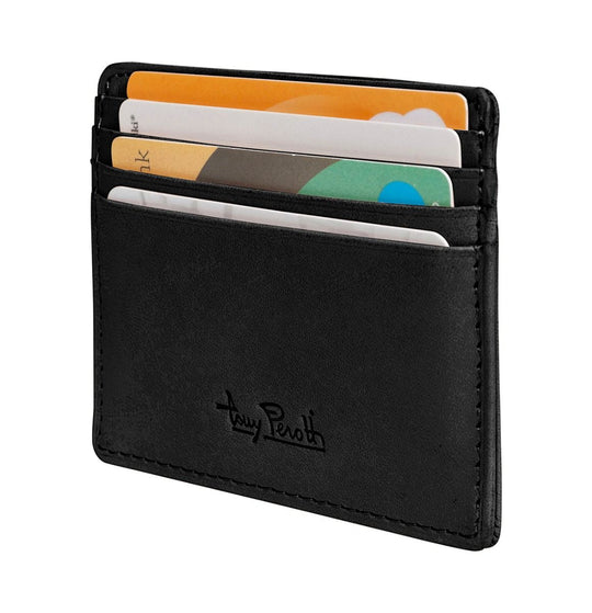 Tony Perotti Italian Leather Slim Credit Card Wallet RFID Protected