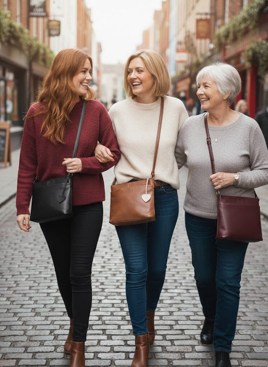 Mala Anishka Large Leather Crossbody Handbag