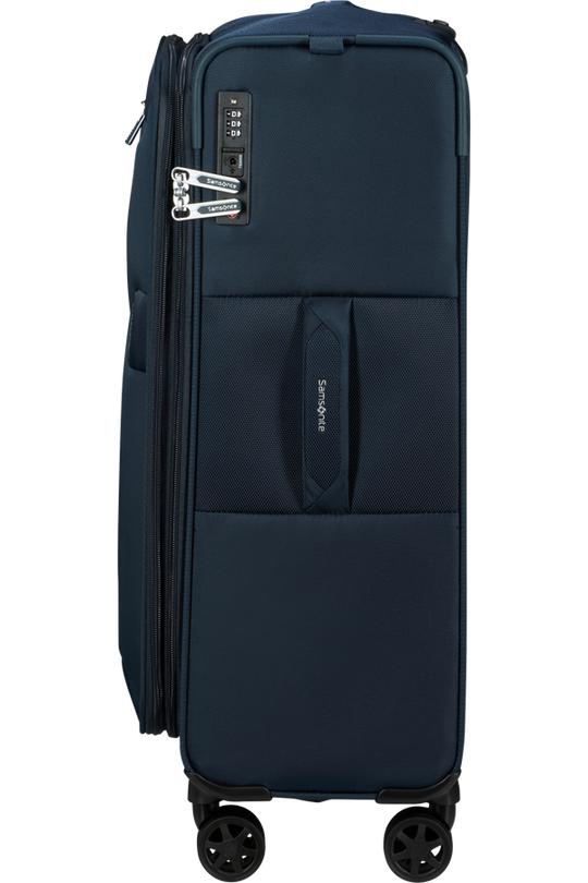Samsonite Base Boost Medium 66 cm erweiterbarer Koffer, Marineblau
