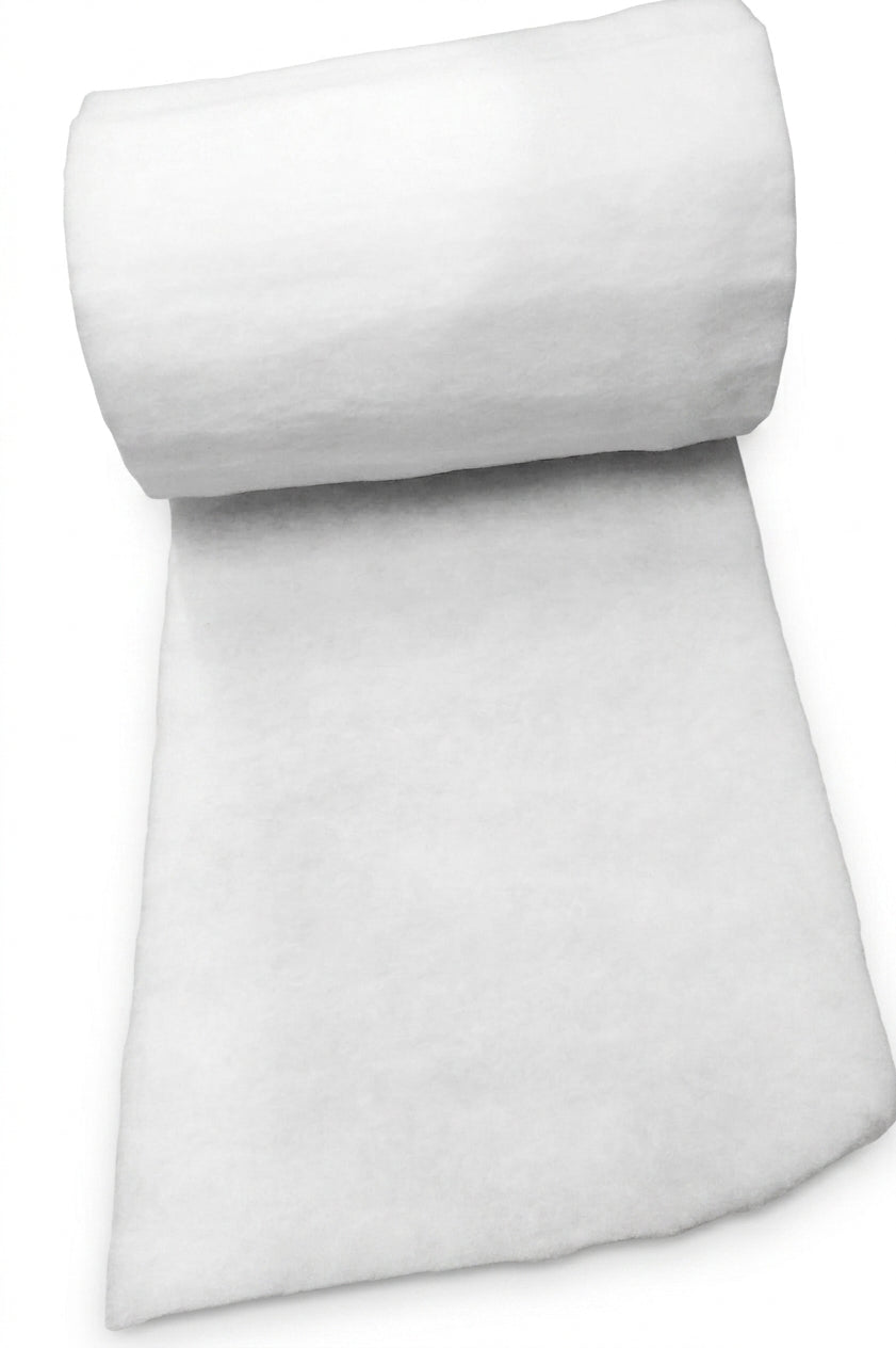 A roll of white 7 oz dacron 27 inch wide width, 